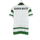 Sporting's 25/26 shirt, white and green.