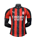 Milan 25/26 Player Version Shirt, Red and Black