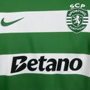 Sporting's 25/26 shirt, white and green.